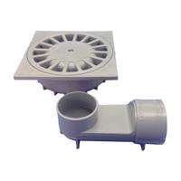 Afvoer Tecnoagua t-88 vh PVC 25 x 25 x 7 cm Ø 11 - 9 cm - thumbnail