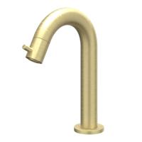 IVY Bond Fonteinkraan Gebogen - Opbouw - Laag - Geborsteld Mat Goud PVD - thumbnail