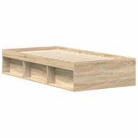 Bedframe sonoma eikenkleurig 75x190 cm - thumbnail