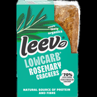 Leev® bio LOWCARB crackers rosemary 80g bij Jumbo - thumbnail