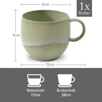 LIKE BY VILLEROY & BOCH - Perlemor Alga - Beker klein 0,21l - thumbnail