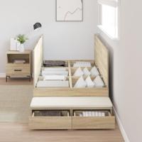 Opbergbedframe Sonoma Eiken 236.5 x 90 x 31.5 cm Bewerkt hout - thumbnail