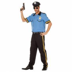 Police blue hemd en broek