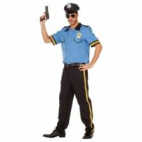 Police blue hemd en broek - thumbnail