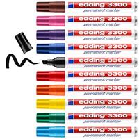 Edding permanent marker e-3300 doos van 10 stuks in geassorteerde kleuren - thumbnail