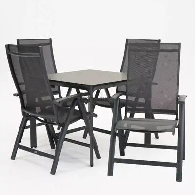 Tuinstoel Vito met Arezzo Carcassonne 90 x 90 cm