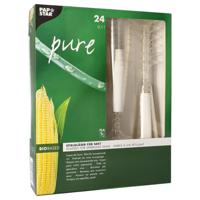 Wijnglazen "pure" 100ml helder PLA 24st - thumbnail