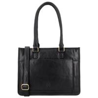 Hide & stitches jura leren schoudertas-Black - thumbnail