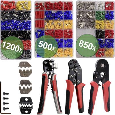 Quadrios 24T065 24T065 Krimptangset Adereindhulzen, Platte insteekhulzen, Platte stekkers, Solar-connectoren 0.25 tot 6 mm² Quadrios 24T065 24T065 Krimptangset Adereindhulzen, Platte insteekhulzen, Platte stekkers, Solar-connectoren 0.25 tot 6 mm²