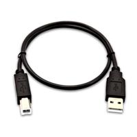 V7 USB A (mannelijk) naar USB B (mannelijk), 0,5 meter (1,6 voet) - zwart - USB-kabel (0,5 meter (1,6 voet) - zwart, 0,5 m, USB A, USB B, 1,0, 480 Mbit/s, zwart) - thumbnail
