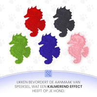 Eat Slow Live Longer Likmat zeepaardje - 22 x 16,5 cm - snuffelmat - anti-snuffelmat - slow feeder - honden en katten - 100% siliconen - met zuignappen - vaatwasmachinebestendig - roze - thumbnail