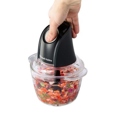 Mini Chopper - RUSSEL HOBBS - Mat Houtskool - 200 W - 1 L - Zwart
