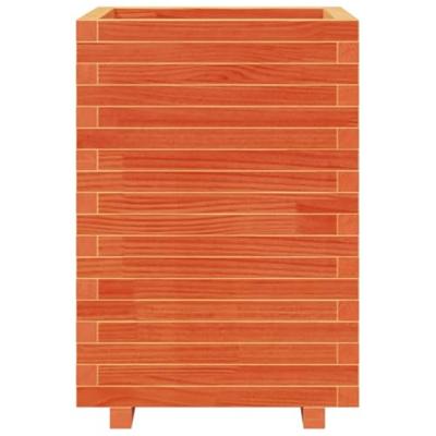 VidaXL Plantenbak 50x50x72,5 cm massief grenenhout wasbruin