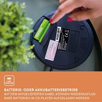 Lenco CD-010 Discman CD, CD-RW, CD-R Acculaadfunctie Zwart - thumbnail