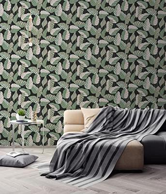 AS Creation Antigua - Zwart - Planten Behang - 390942