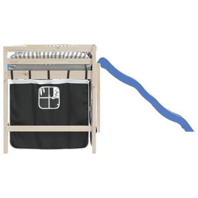 Gordijnen voor hoogslaper polyester wit en zwart Gordijnen voor hoogslaper polyester wit en zwart