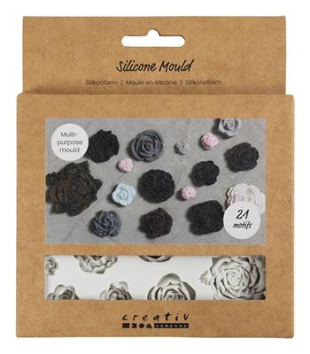 Creativ Company Siliconen vormen, rozen, h: 0,5-1 cm, l: 0,8-4 cm, 1 stuk Creativ Company Siliconen vormen, rozen, h: 0,5-1 cm, l: 0,8-4 cm, 1 stuk