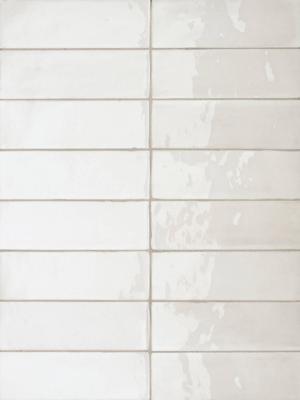 Wandtegel wit Sartoria Tbrick 16x5cm coconut glans gerectificeerd