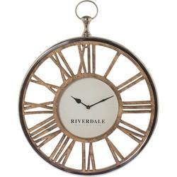 Wandklok Luton silver 45cm Wandklok Luton silver 45cm