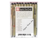 Sakura pigma micron etui 3 fineliners zwart | 6 stuks - thumbnail