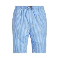 POLO Ralph Lauren gestreepte pyjamashort lichtblauw/wit - thumbnail