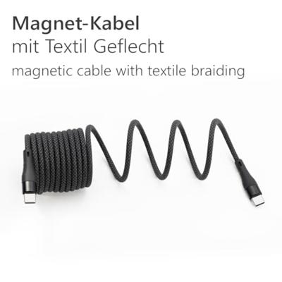 Maxtrack C532-2L USB-kabel USB 2.0 USB-C stekker 2 m Zwart Spiraalkabel, Vergulde steekcontacten Maxtrack C532-2L USB-kabel USB 2.0 USB-C stekker 2 m Zwart Spiraalkabel, Vergulde steekcontacten