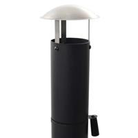 Pizzaoven op houtskool met terracotta pizzasteen - thumbnail