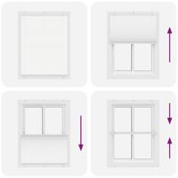 Pliss rolgordijn 110x150 cm stofbreedte 109,4cm polyester wit - thumbnail