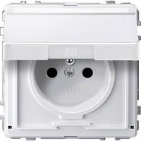 Merten MEG2612-7219 Wandcontactdoos AquaDesign Polar-wit 1 stuk(s) - thumbnail