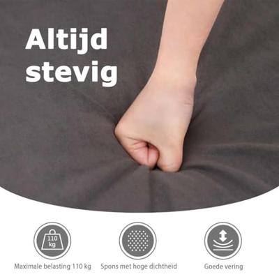 Fauteuil verstelbaar elektrisch microvezelstof donkergrijs