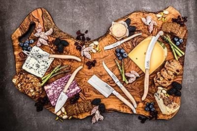 Laguiole Style de Vie Kaasmessenset Luxury Line Eikenhout Stonewash - 3 stuks Laguiole Style de Vie Kaasmessenset Luxury Line Eikenhout Stonewash - 3 stuks