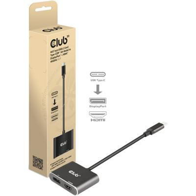 CLUB3D CSV-1552 video kabel adapter USB Type-C HDMI + DisplayPort