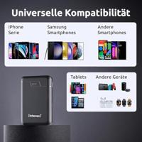 Intenso Intenso Power Bank B10000 black Powerbank 10000 mAh Li-ion USB-A, USB-C Zwart - thumbnail