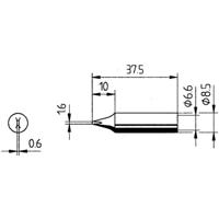 Ersa 0842YD Soldeerpunt Beitelvorm, Ersadur Inhoud: 1 stuk(s) - thumbnail
