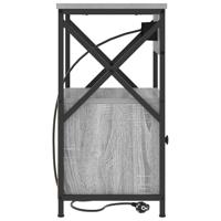 Nachtkastje 2 pcs Grijs sonoma 40 x 31 x 60 cm Bewerkt hout - thumbnail