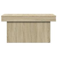 Salontafel 100x55x40 cm bewerkt hout sonoma eikenkleurig - thumbnail