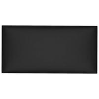 VidaXL Wandpanelen 12 st 0,54 m² 30x15 cm kunstleer zwart - thumbnail