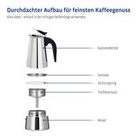 Xavax Espressomaker Van RVS 250 Ml Geschikt Voor Inductie - thumbnail