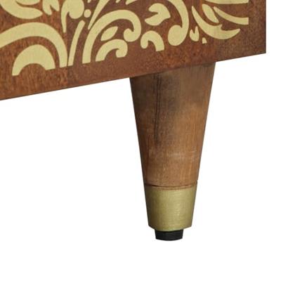 Nachtkastje Honingbruin 50 x 33 x 60 cm massief mangohout