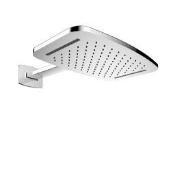 Hoofddouche met Waterval Wiesbaden met Douchearm 40.4x25.4 cm Chroom