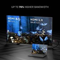 Lindy 36962 HDMI kabel 1 m HDMI Type A (Standard) Zwart, Grijs - thumbnail