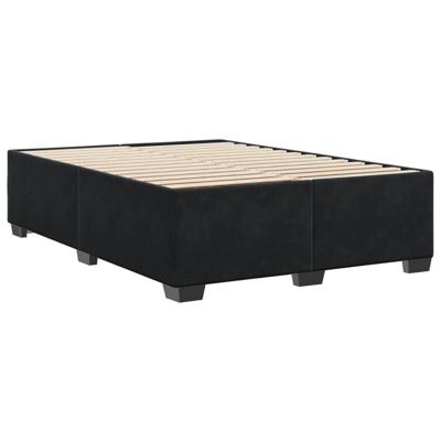 Bedframe zonder matras 160x200 cm fluweel zwart