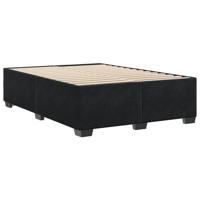 Bedframe zonder matras 140x190 cm fluweel zwart - thumbnail