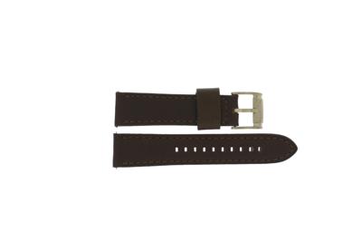 Horlogeband Fossil BQ2074 Leder Bruin 22mm