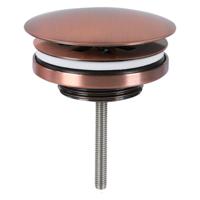 Wastafel Afvoerplug Differnz Always Open 7 cm Rood Koper - thumbnail