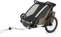 THULE fiets-kinderkar "chariot cross 2 double". bicycle trailer chariot cross 2 faded kha - thumbnail