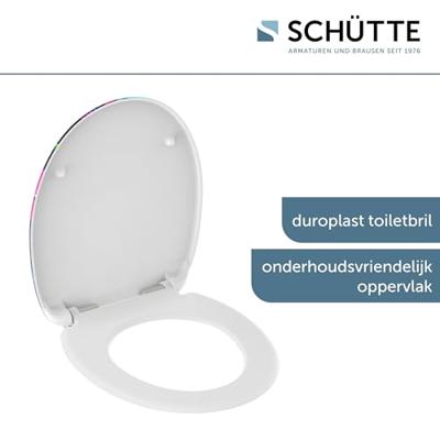 Schutte Duroplast WC-bril NEON PAINT met soft-close
 82191