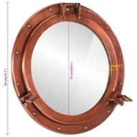 VidaXL Wandspiegel patrijspoort ø50 cm aluminium en glas - thumbnail