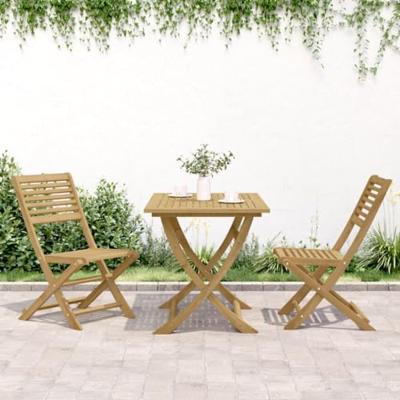 Tuinstoelen 2 st inklapbaar 48,5x61,5x87 cm massief acaciahout