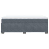 Boxspring met matras fluweel donkergrijs 90x200 cm - thumbnail